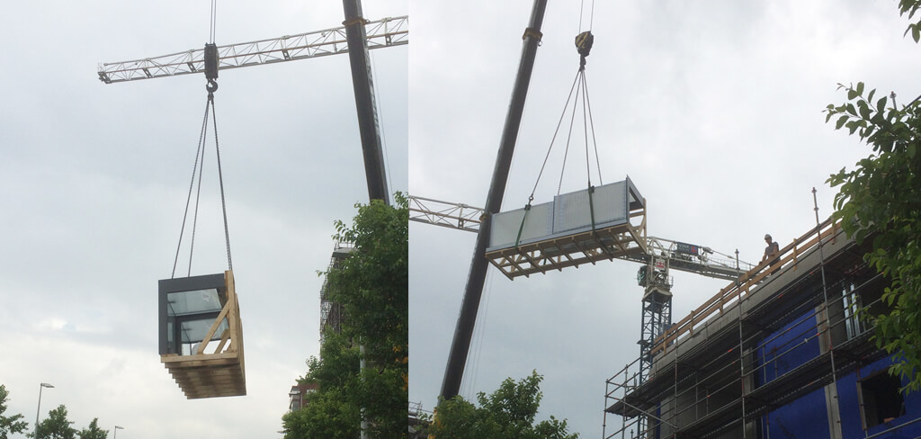 Installatie dakterras toegang