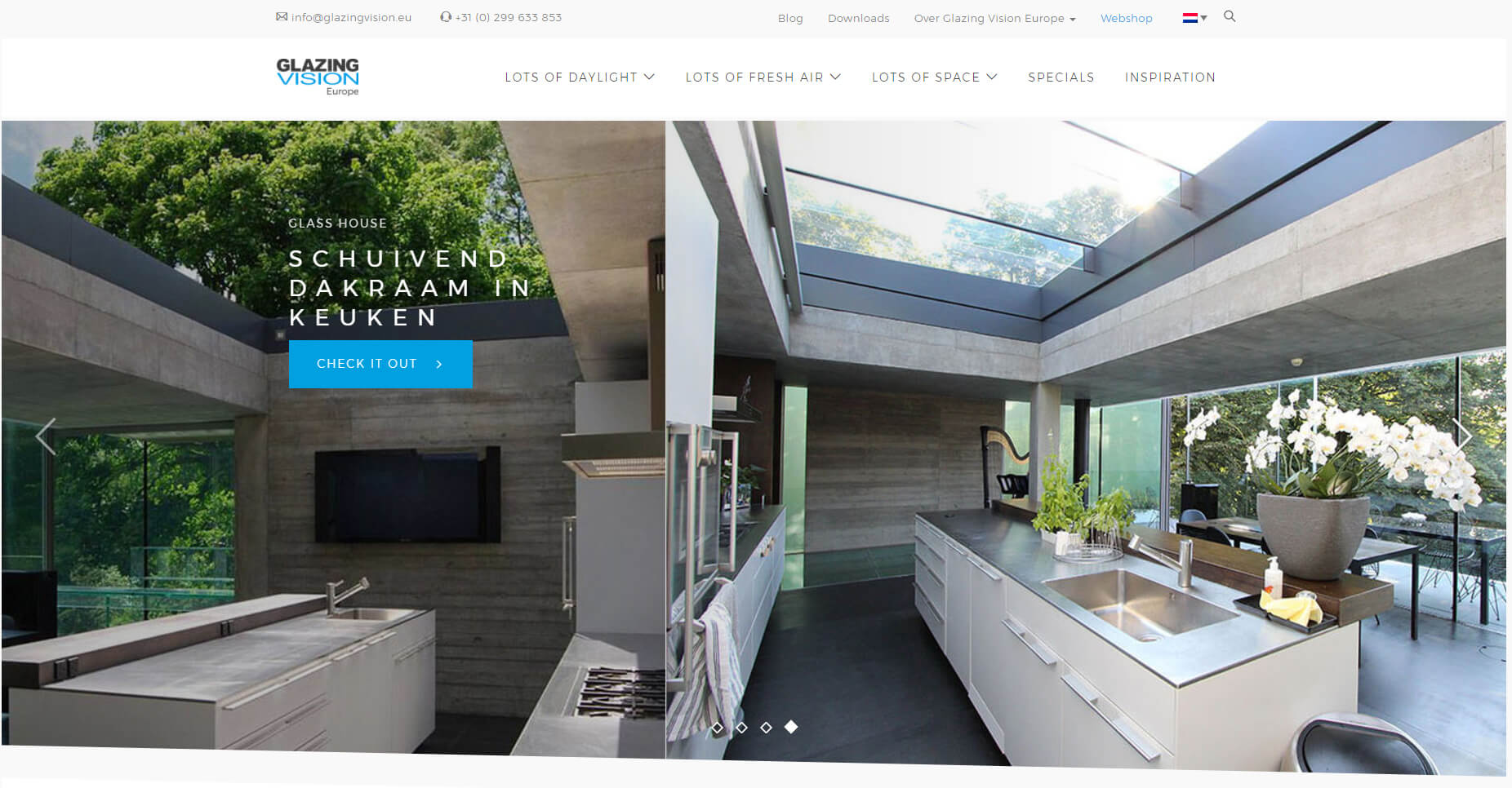 Nieuwe website Glazing Vision Europe