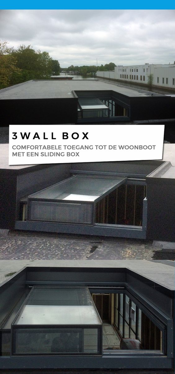 Three Wall Box op een woonboot